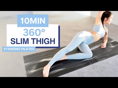360° Standing Thigh Destroyer: Burn Thigh Fat (Visible Slimmer Legs) inner, outer, front, back thigh
