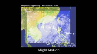 Typhoon Utor (Labuyo) | Satellite imagery + Best track #tropical #typhoon