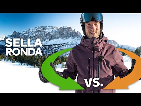 Sellaronda - Schönste Skirunde der Alpen: Grün oder Orange?