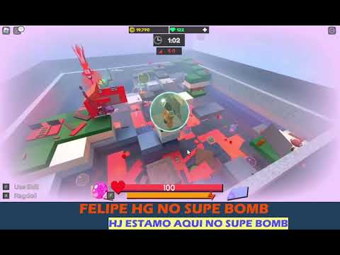 JOGANDO SUPE BOMB AQUI NO ROBLOX