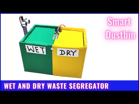 how to make wet and dry waste segregation project | Smart Dustbin Arduino project