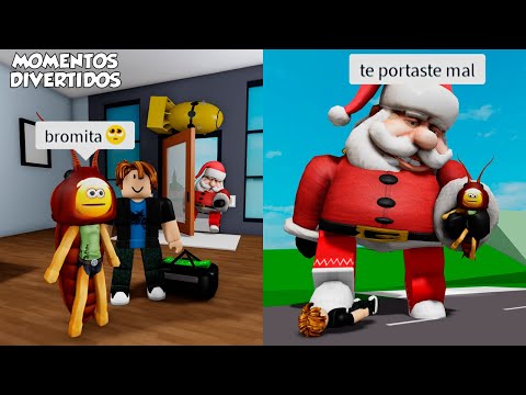 SANTA ROBANDO EN BROOKHAVEN MOMENTOS DIVERTIDOS (ROBLOX)