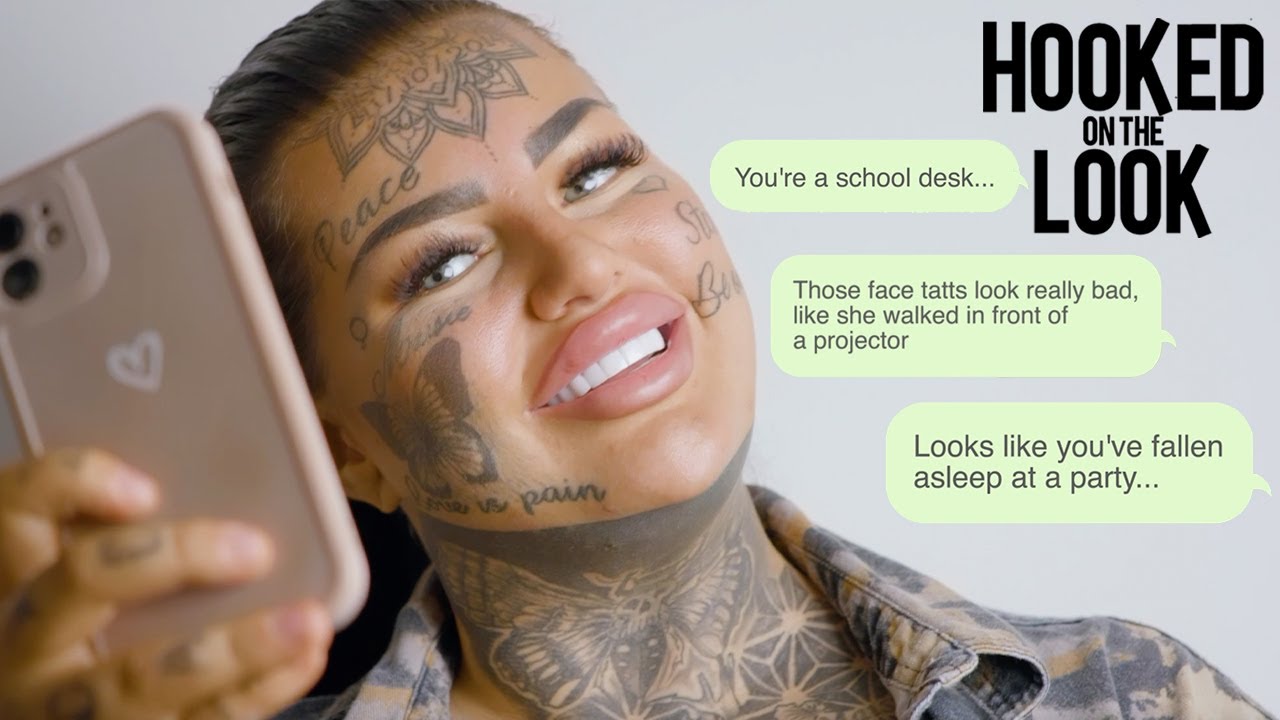 I don't care what trolls say about my face tatts - hooked on the look
