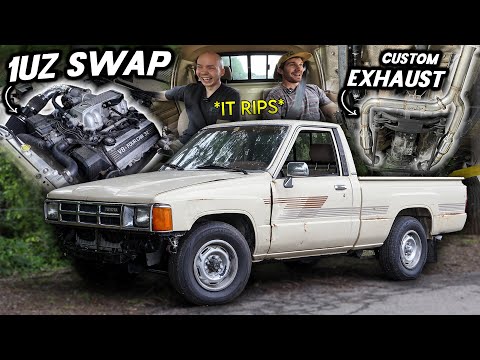 Fabricating A Perfect Sleeper Exhaust For This 1UZ Swapped Toyota FARM TRUCK!