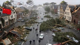 Chaos in China: 148 km/h Winds Blow Away Homes and Cars in Jiangsu and Zhejiang!