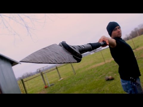 EPIC SPEAR THROW - feat. Schrade Phantom Spear Double Edged Arrowhead | Zombie Go Boom