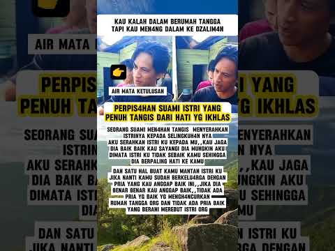 terbuat dari apa hati mu bang bisa setegar itu 😢 #viral #suami #istri #selingkuh
