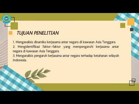 Ujian Praktek Geografi; Dinamika kerjasama antar n