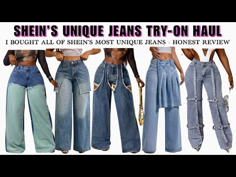 LET’S TRY ON SHEIN’S MOST UNIQUE JEANS (SMASH or TRASH)