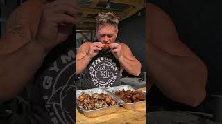 Quick weekend wing cook on the Weber Searwood. Full video soon! #chicken #chickenwings #bbq #grillin