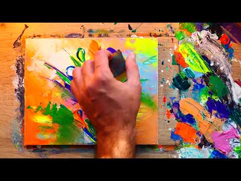 Intuitive Flowers Abstract Painting | Relaxing | Acrylics | Lovely Prolific Art