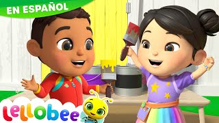 Nos divertimos pintando el granero 🎨🖌️ Caricaturas - Canciones Infantiles 🎵 | Lellobee