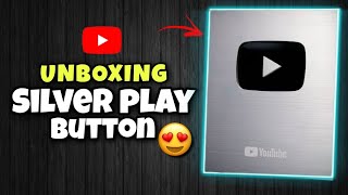 SILVER PLAY BUTTON UNBOXING || YouTube Silver Play Button Unboxing - 100k Special
