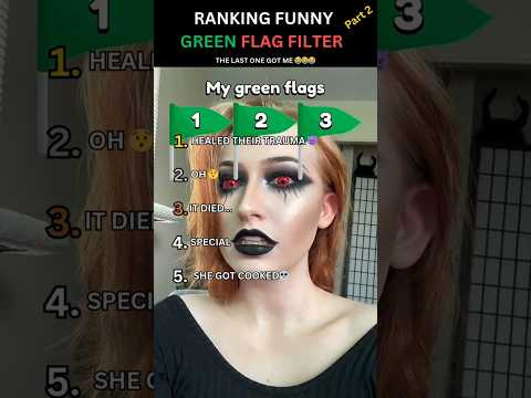 Funny Green Flag Filter REACTIONS Part 2 #shorts #funny