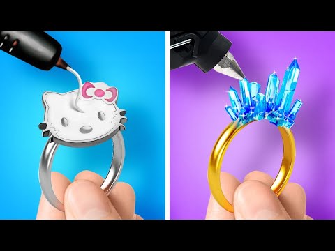 💍✨ Lindas Joias De Resina Epóxi e Caneta 3D! Acessórios Para Usar Na Escola e no Dia-a-Dia