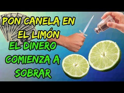 PONLE POLVO DE CANELA AL LIMÓN CORTADO y mira que sucede