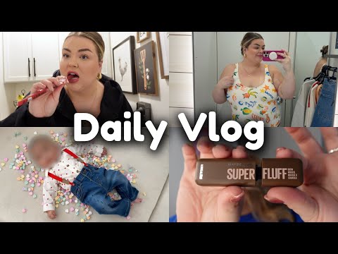 OLD NAVY SHOP WITH ME, BABY VALENTINE’S PHOTOSHOOT, SEVERANCE CHAT | DAY IN MY LIFE VLOG