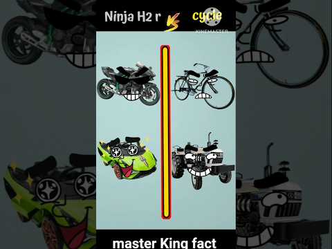 Ninja H2R vs cycle❓#shorts