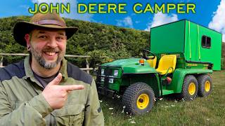 I made a John Deere Camper... And slept in it!