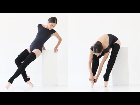 Ballerina Black Outfit | Intermezzo Leg Warmers & Ballet Leotard