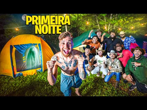 NOSSA PRIMEIRA NOITE NO ACAMPAMENTO 🏕️ 🌙 veja tudo oq rolou essa noite