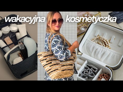 PAKOWANIE NA WAKACJE 🧳✈️⛱️ SPAKUJ ZE MNĄ KOSMETYKI + BIŻUTERIĘ!