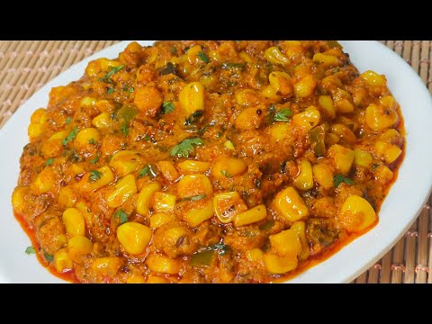 No Onion Garlic Butter Corn Masala 🌽 Restaurant Style Corn Masala Recipeस्वीट कॉर्न की सब्जी #recipe