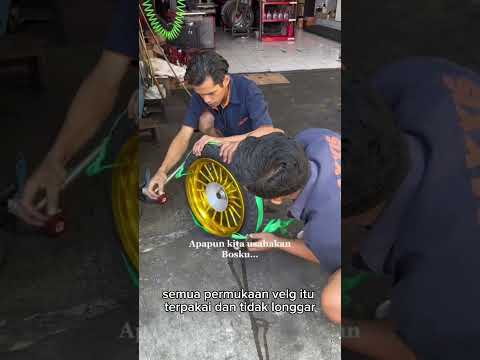 Cara memakai ban donat tapi pakai velg tapak lebar