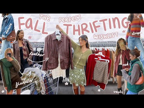 THRIFT WITH ME for your perfect FALL WISHLIST *cozy finds & fall vibes* 🍂☕