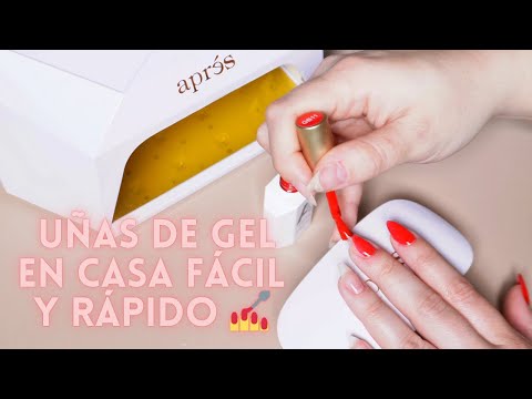 UÑAS DE GEL EN CASA PASO A PASO FÁCIL Y RÁPIDO 💅💖✨