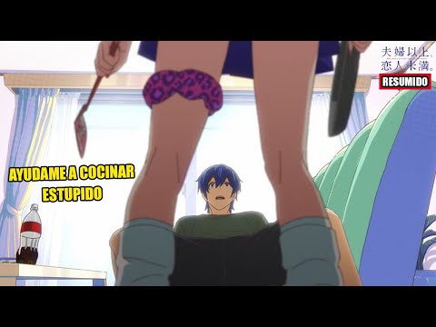 LA ESCUELA LOS OBLIGA A "PRACTICAR SER UN MATRIMONIO" | Fuufu Ijou Koibito Miman RESUMIDO