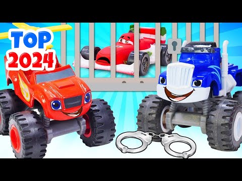 Blaze Monster Machines Contra o Vilão Fugitivo! História Infantil