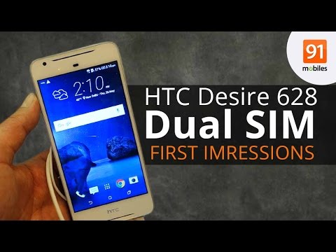(ENGLISH) HTC Desire 628 Dual SIM: First Impressions - First Look - Event
