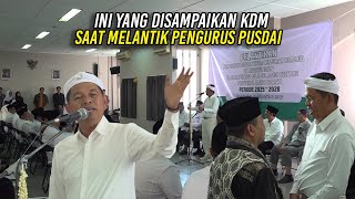 INI YANG DISAMPAIKAN KDM SAAT MELANTIK PENGURUS PUSDAI DAN TANGGAPAN ATAS GUGATAN