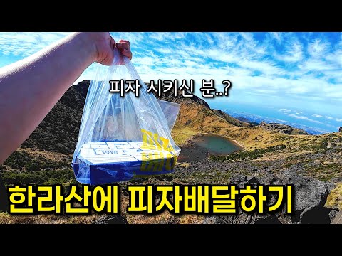 한라산 정상까지 피자배달하기