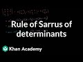 Understanding the Rule of Sarrus