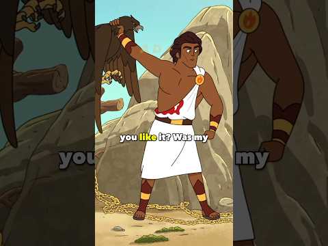 Tyrannis & Hippocampus save Prometheus from a eagle #krapopolis #shorts