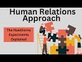 Management Theories and Human Relations