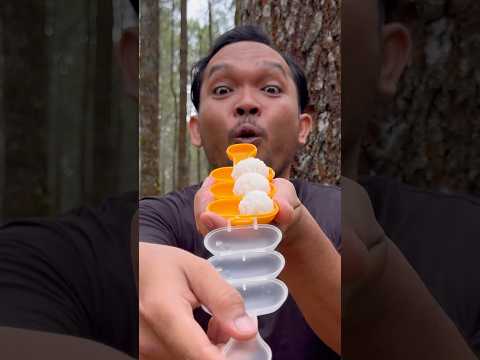 How to make RICE BALLS 🍚 #campping #outdoors #lifehack