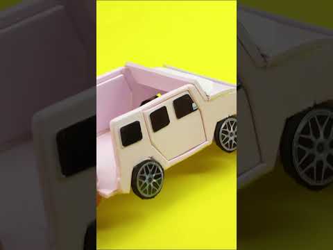 DIY Mini Car For Barbie 😉🚗💕 | MINIATURE IDEAS FOR DOLLHOUSE | #Shorts