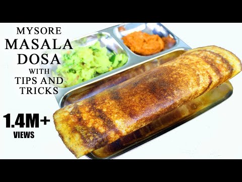 ಮೈಸೂರು ಮಸಾಲಾ ದೋಸೆ | Special Mysore Masala Dosa in kannada recipe | Ruchi Paakshaale