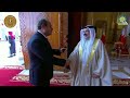 الرئيس السيسي يصل إلى مقر انعقاد قمة البحرين العربية فى المنامة