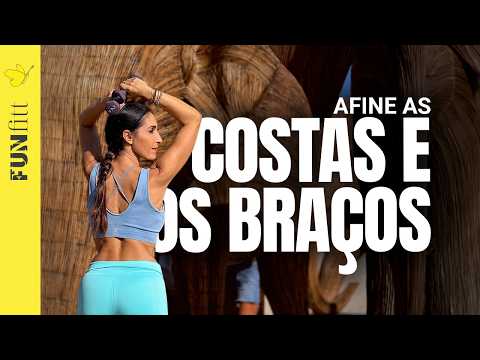 Elimine a Gordura Abaixo do Sutiã e nas Axilas | Exercícios com Pesos para Costas e Braços