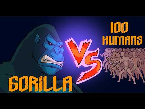 1 Gorilla vs 100 Humans