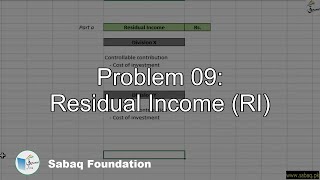 Problem 09: Residual Income (RI)