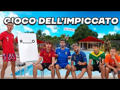 ⚽ il GIOCO DELL'IMPICCATO con i CALCIATORI di EURO 2024 in VILLA ELITES!