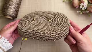 شنطة كروشيه بالفريم السحري شرح بالتفصيل #ozzy_crochet  #bags_crochet