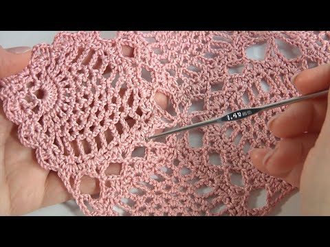 Beautiful Pineapple Motif Crochet Pattern/How to Join Crochet Motifs/Step by Step Crochet Tutorial