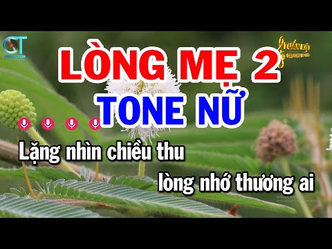 Karaoke Lòng Mẹ 2 Tone Nữ ( Cm ) Nhạc Sống Dễ Hát || Karaoke Tuấn Kiệt