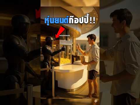 หุ่นยนต์ขายป๊อปคอร์นแกล้งคืนแบบเป๊ะๆ